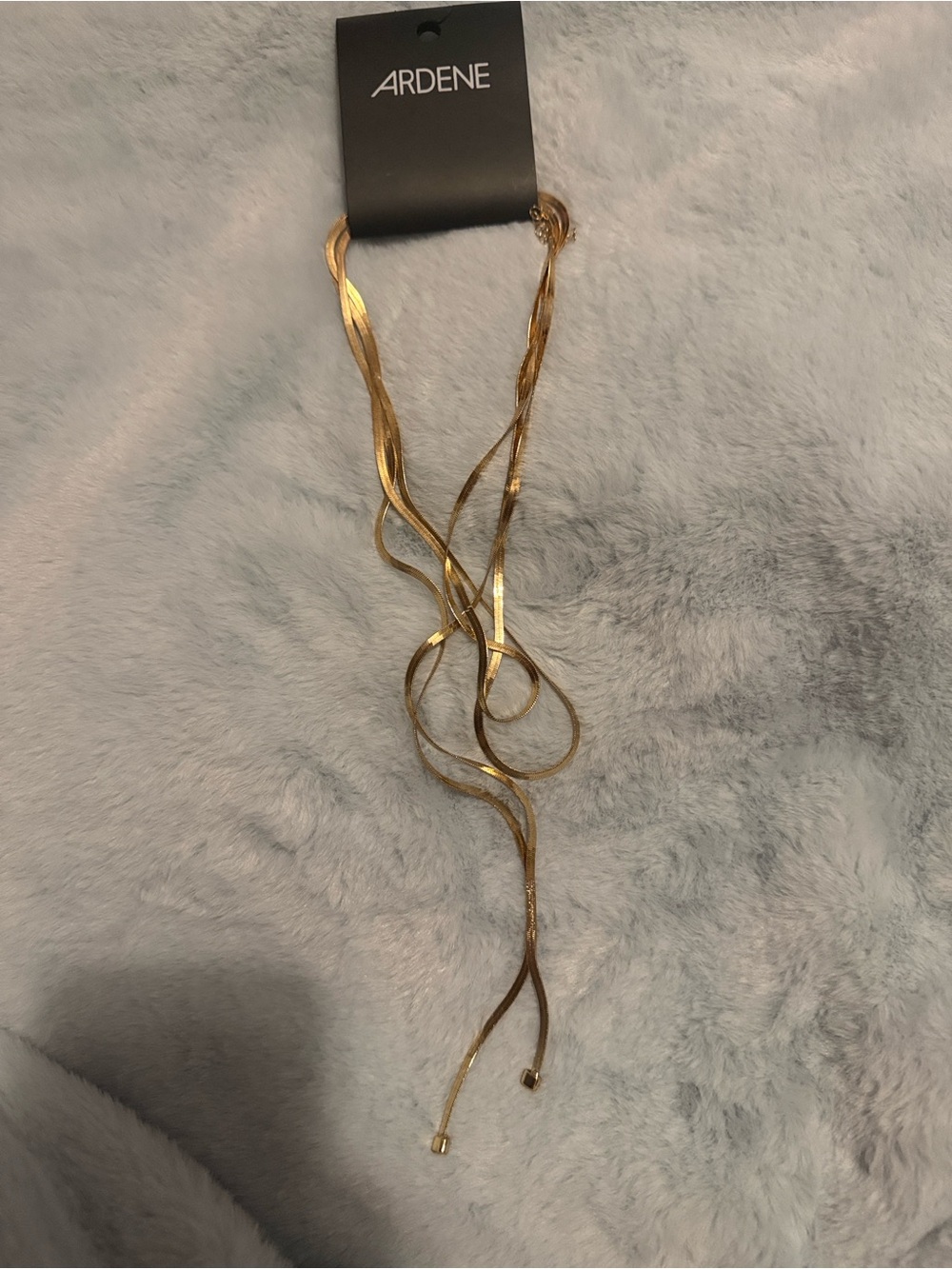 Gold Multi-Strand Slide Necklace